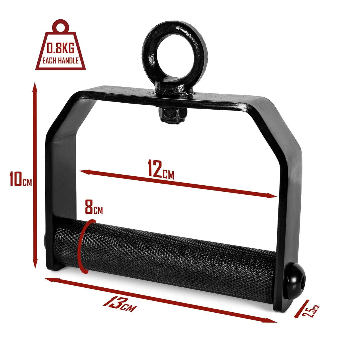 360° Rotating Handles - Knurled /w Heavy-Duty Carabiner - Image 2