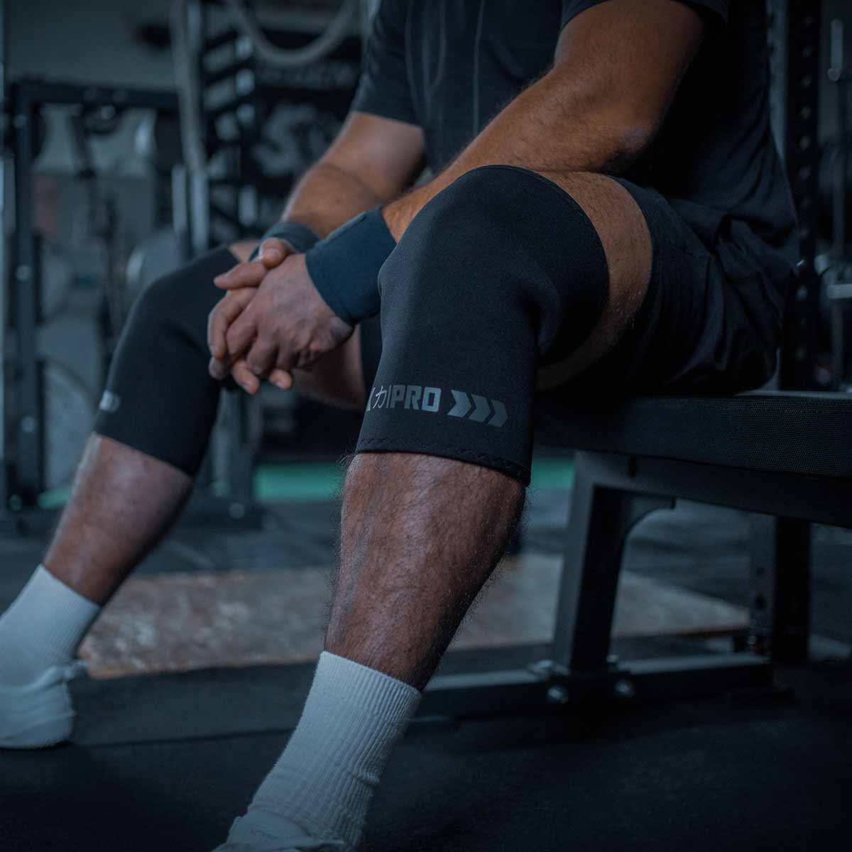 7mm Inferno PRO Knee Sleeves - Extra Stiff Neoprene, Stealth - IPF Approved - Image 3