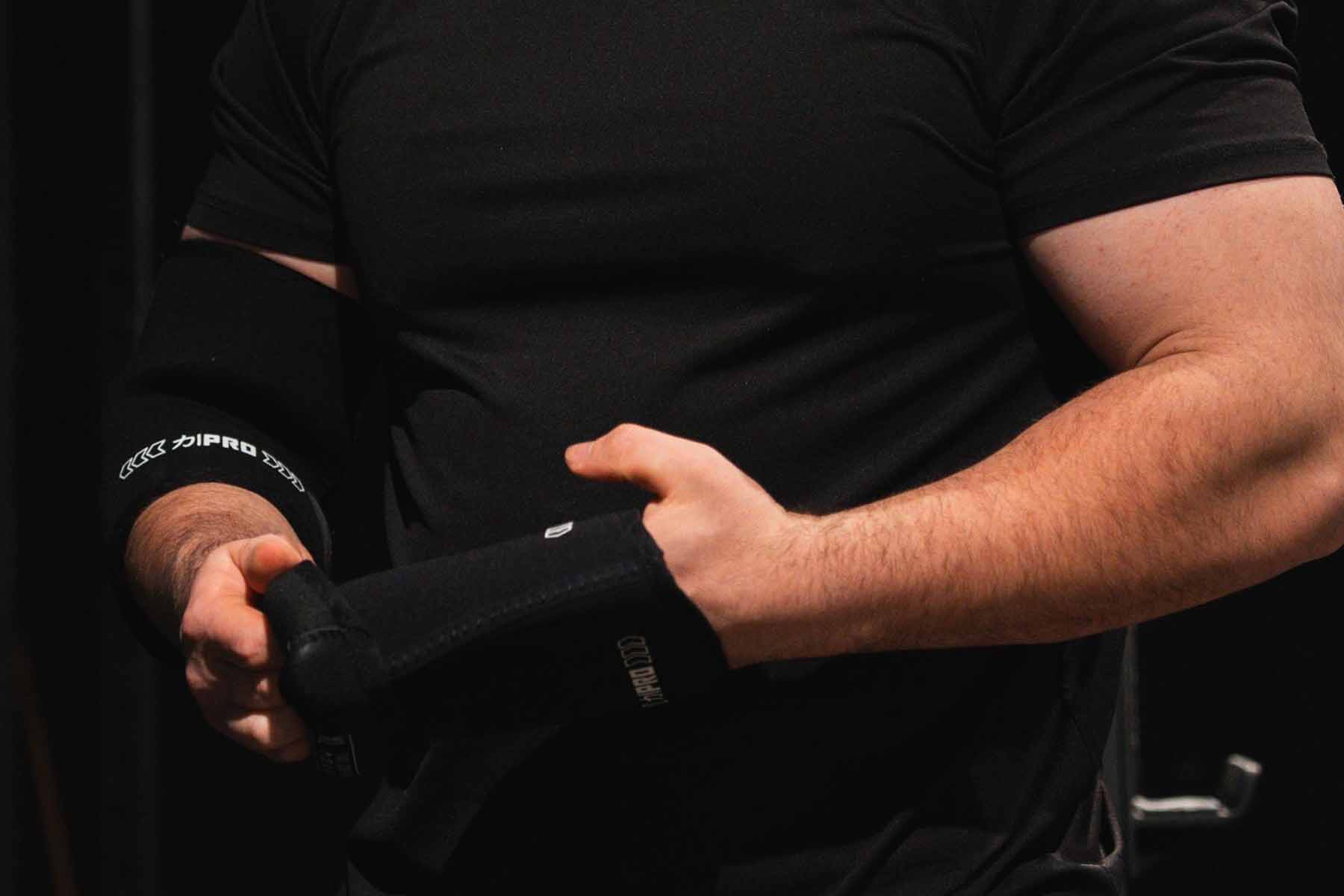 7mm PRO LITE Elbow Sleeves - Hybrid Extra Stiff/Regular Neoprene- FinalRep Approved - Image 4
