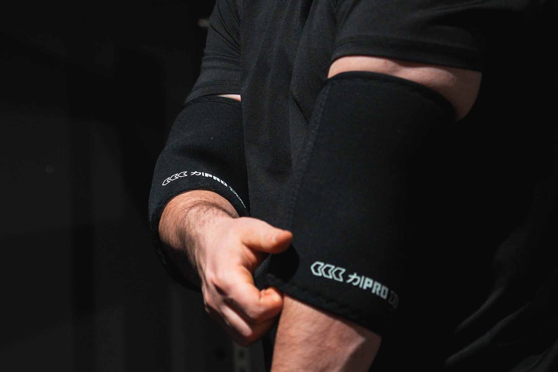 7mm PRO LITE Elbow Sleeves - Hybrid Extra Stiff/Regular Neoprene- FinalRep Approved - Image 5