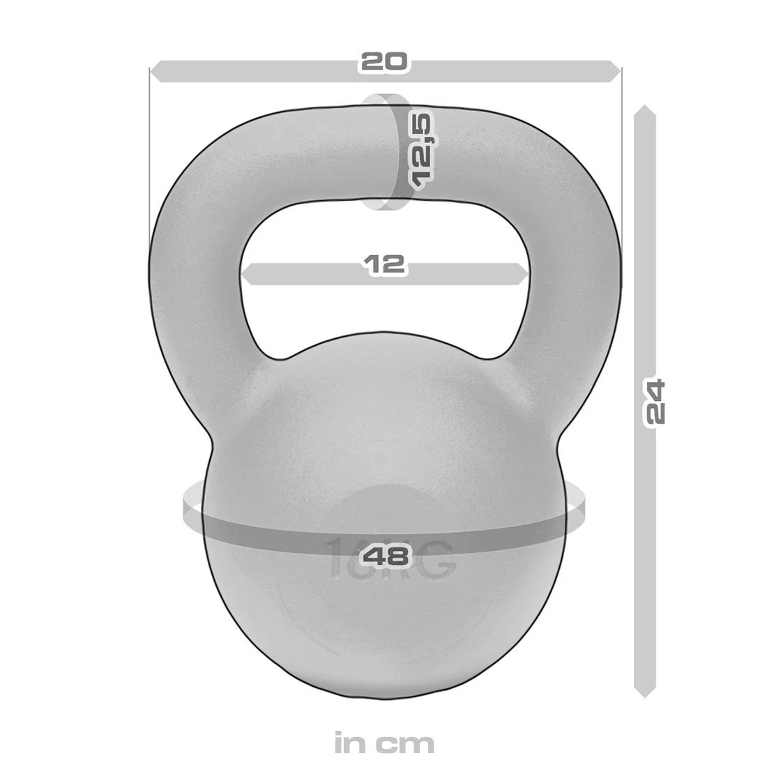 B-WARE Strength Shop Cast Iron Kettlebells - Single Mould, Powder Coated, 4-64KG - Image 38