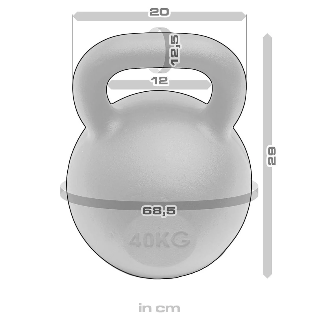 B-WARE Strength Shop Cast Iron Kettlebells - Single Mould, Powder Coated, 4-64KG - Image 44