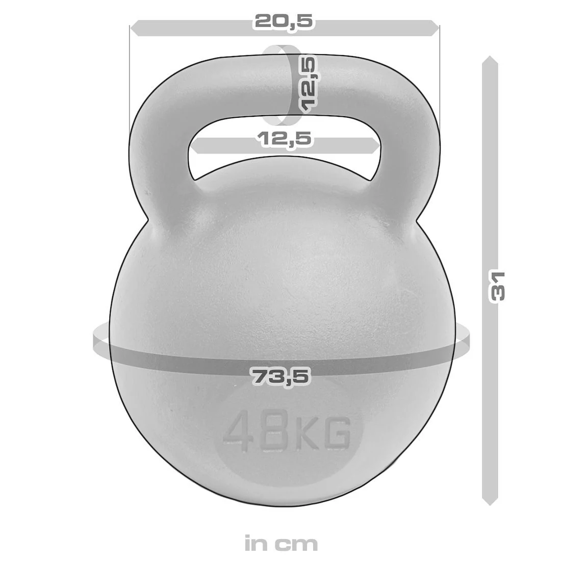 B-WARE Strength Shop Cast Iron Kettlebells - Single Mould, Powder Coated, 4-64KG - Image 46