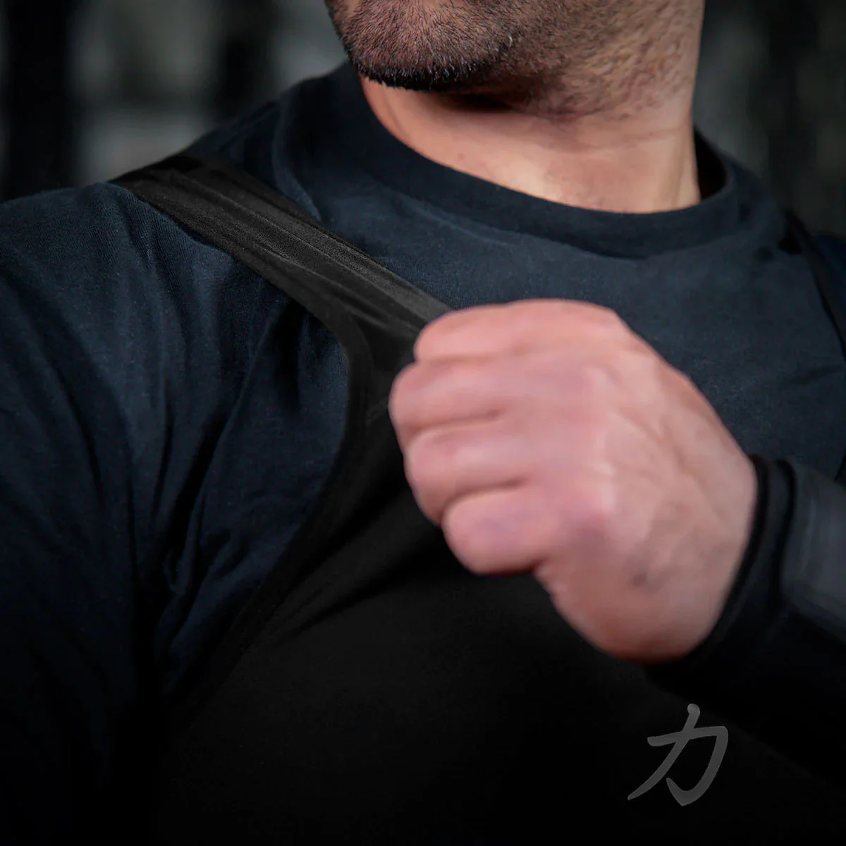 Black Singlet with Grey Logo, Unisex – IPF Approved - Image 4