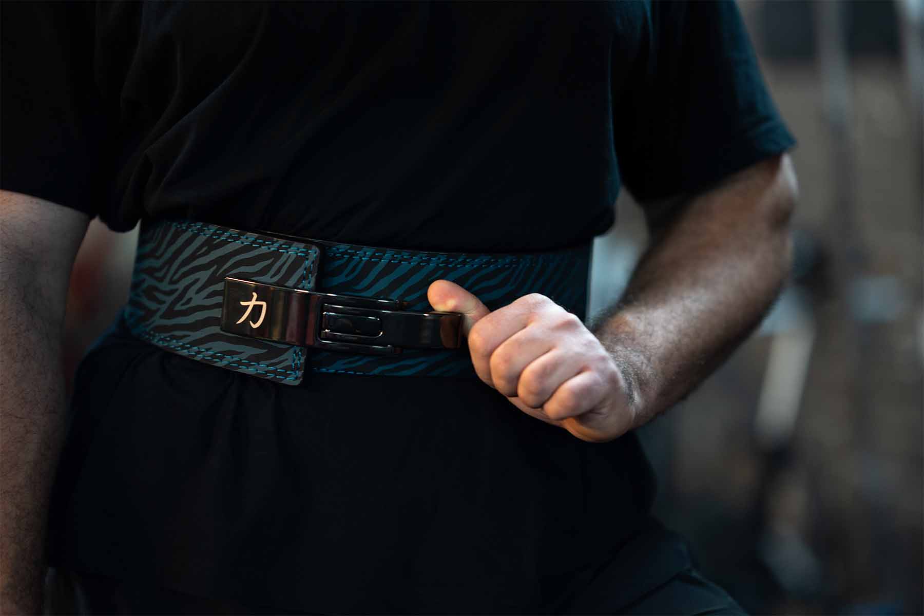 Blue Tiger Print Lever Belt, 10mm - IPF Approved - Image 15
