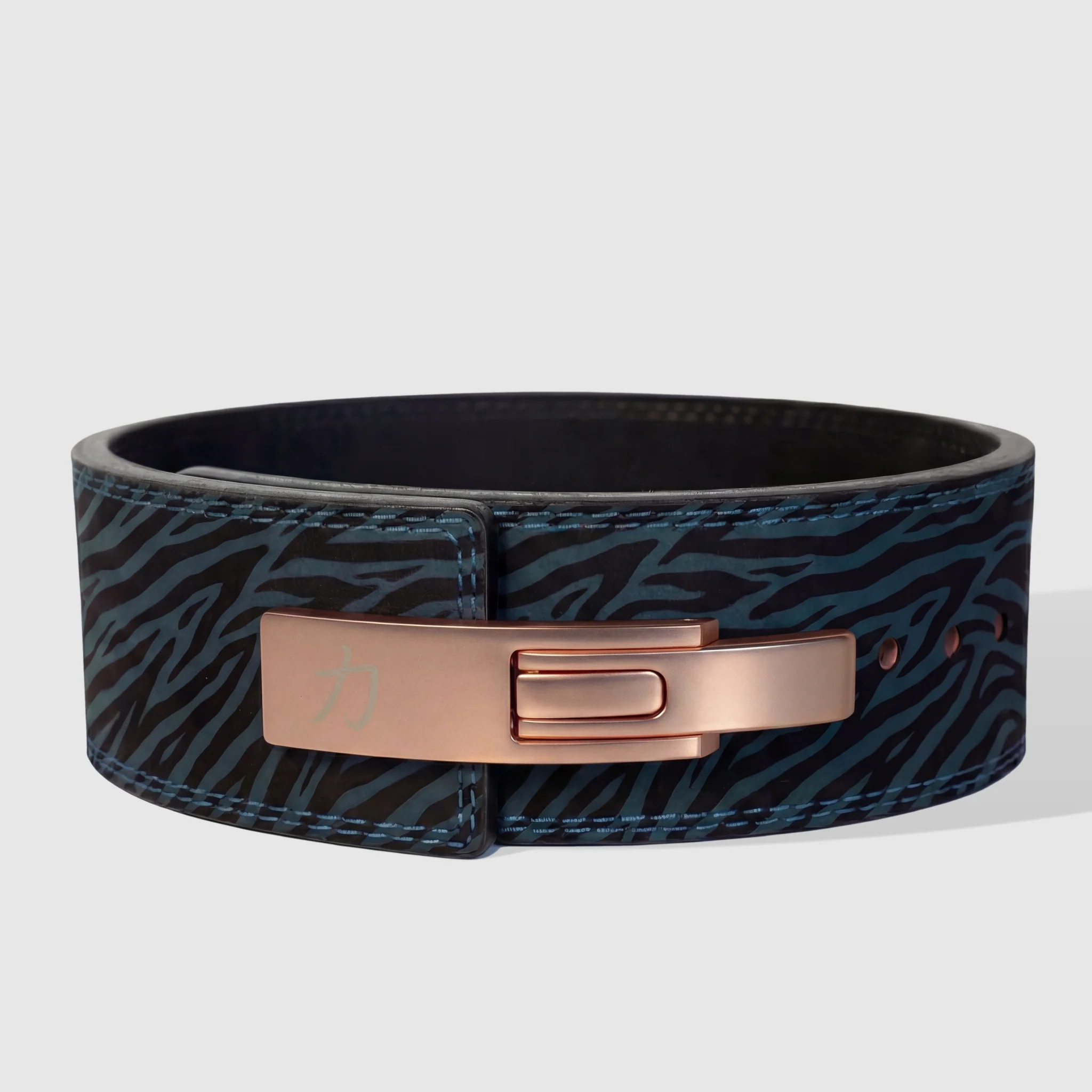 Blue Tiger Print Lever Belt, 10mm - IPF Approved - Image 5