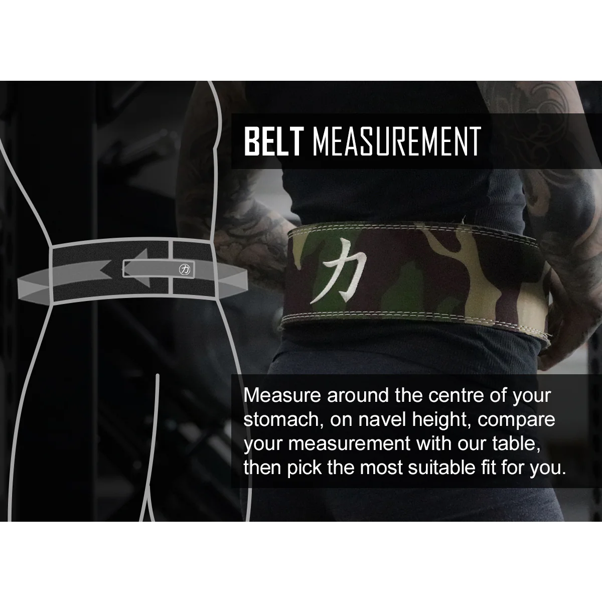 Webbing Deadlift Belt / Back Support Grey/Black - Image 4