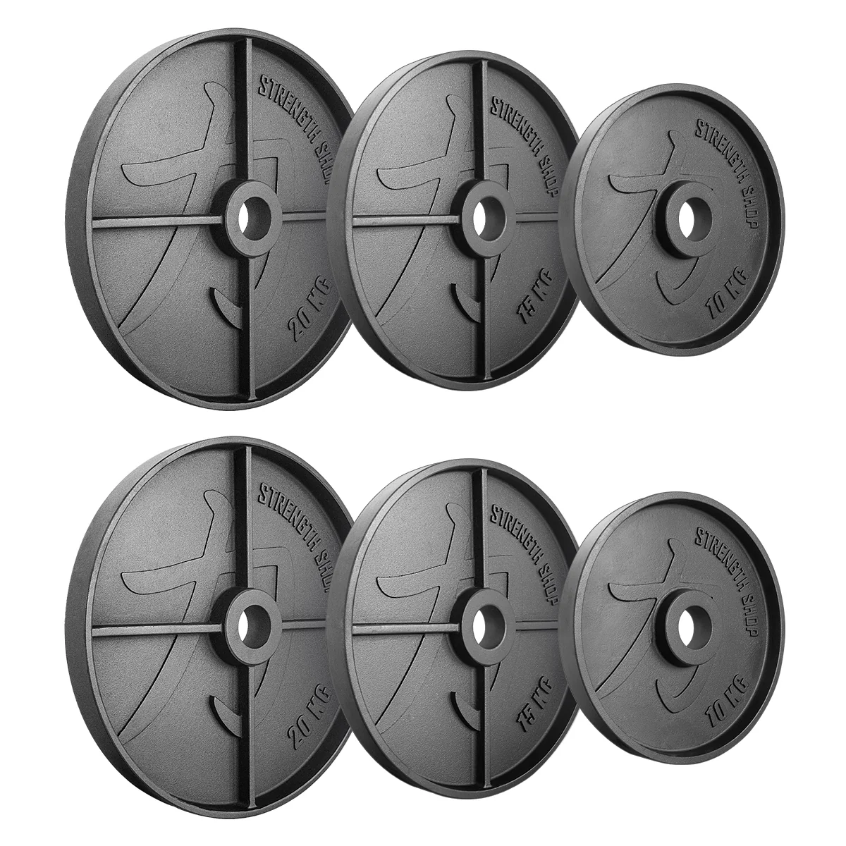 Deep Dish Cast Iron Plates, 1.25kg-25kg & Sets - Image 18