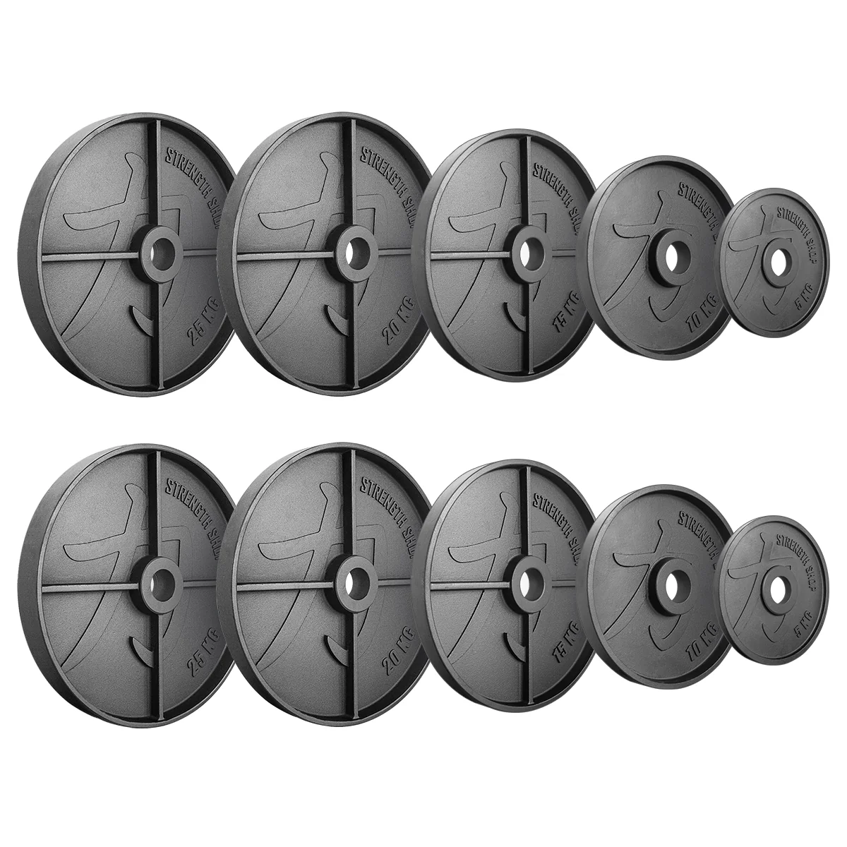 Deep Dish Cast Iron Plates, 1.25kg-25kg & Sets - Image 23