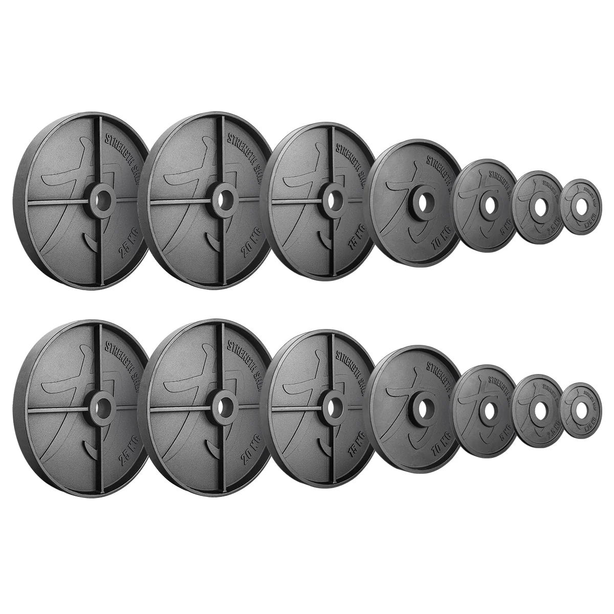 Deep Dish Cast Iron Plates, 1.25kg-25kg & Sets - Image 24