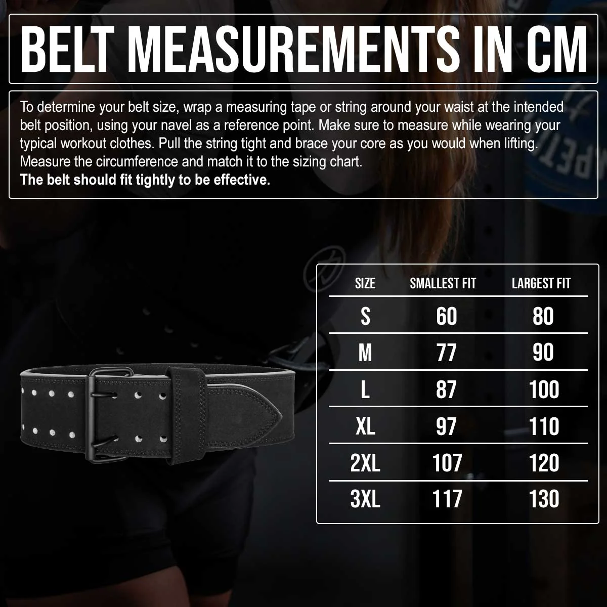 Double Prong Belt, All Black, 13MM - IPF Approved - Image 4