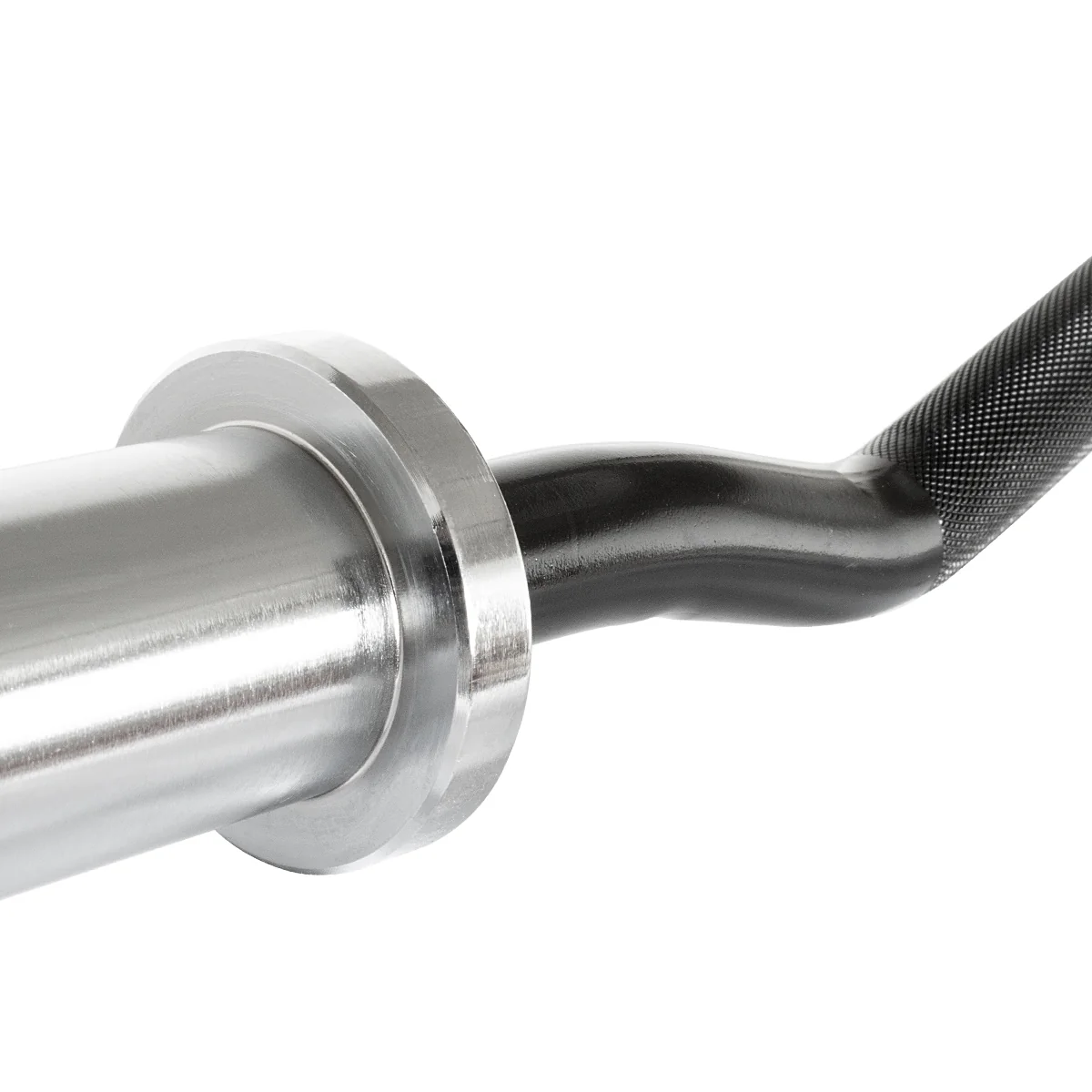 Riot EZ Curl Bar, 12kg - Black Shaft - Image 3