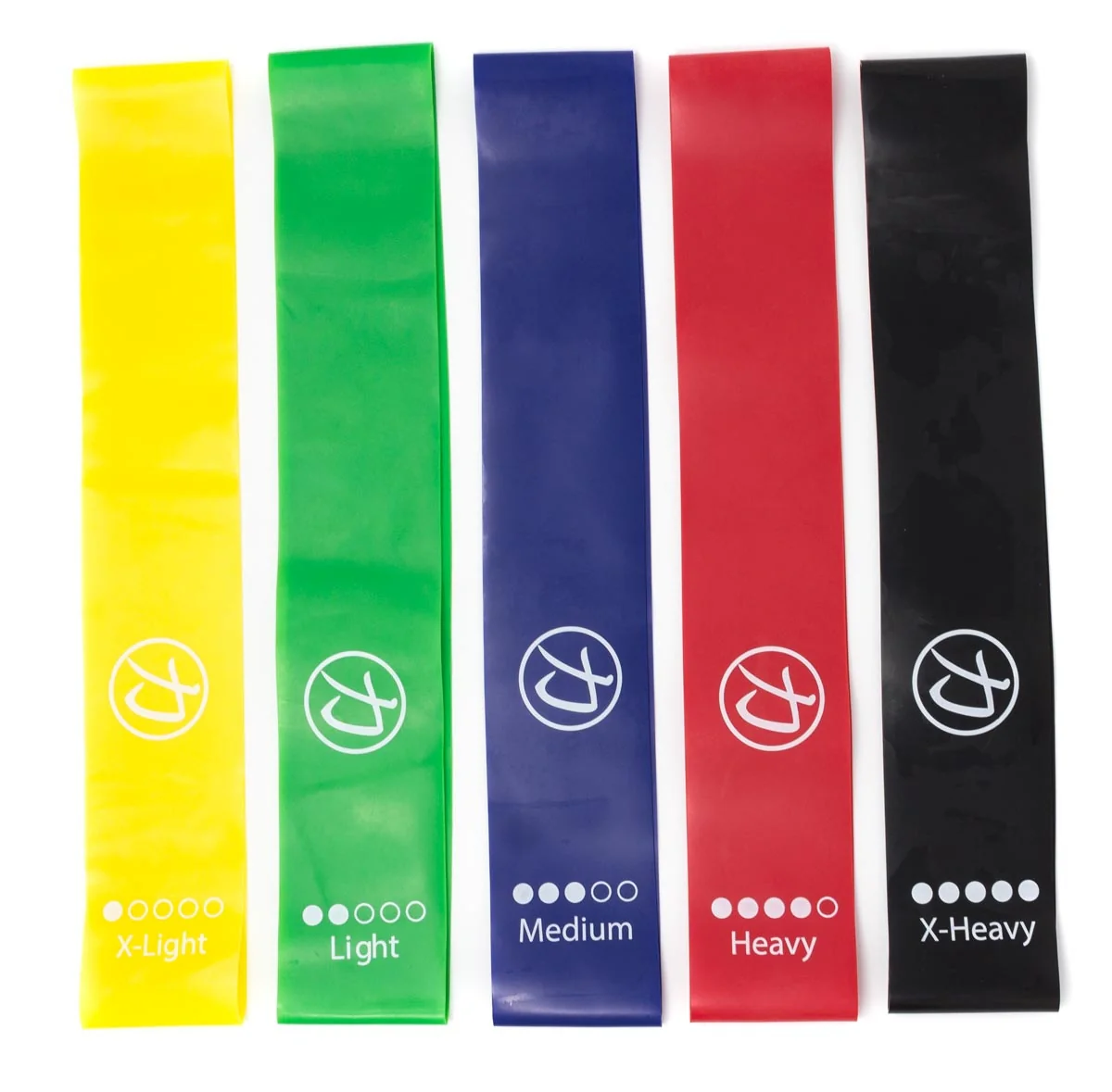 Glute Gymnastic Mini Bands - Set of 5 Incl. Bag - Image 3