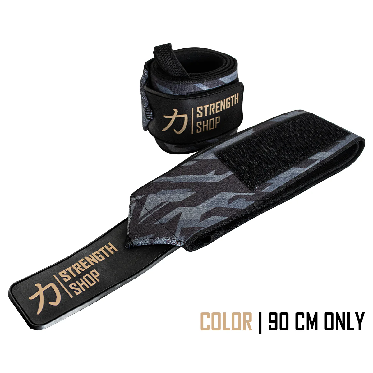 Heavy Wrist Wraps, Dark Camo, IPF Approved – 60cm/90cm - Image 5