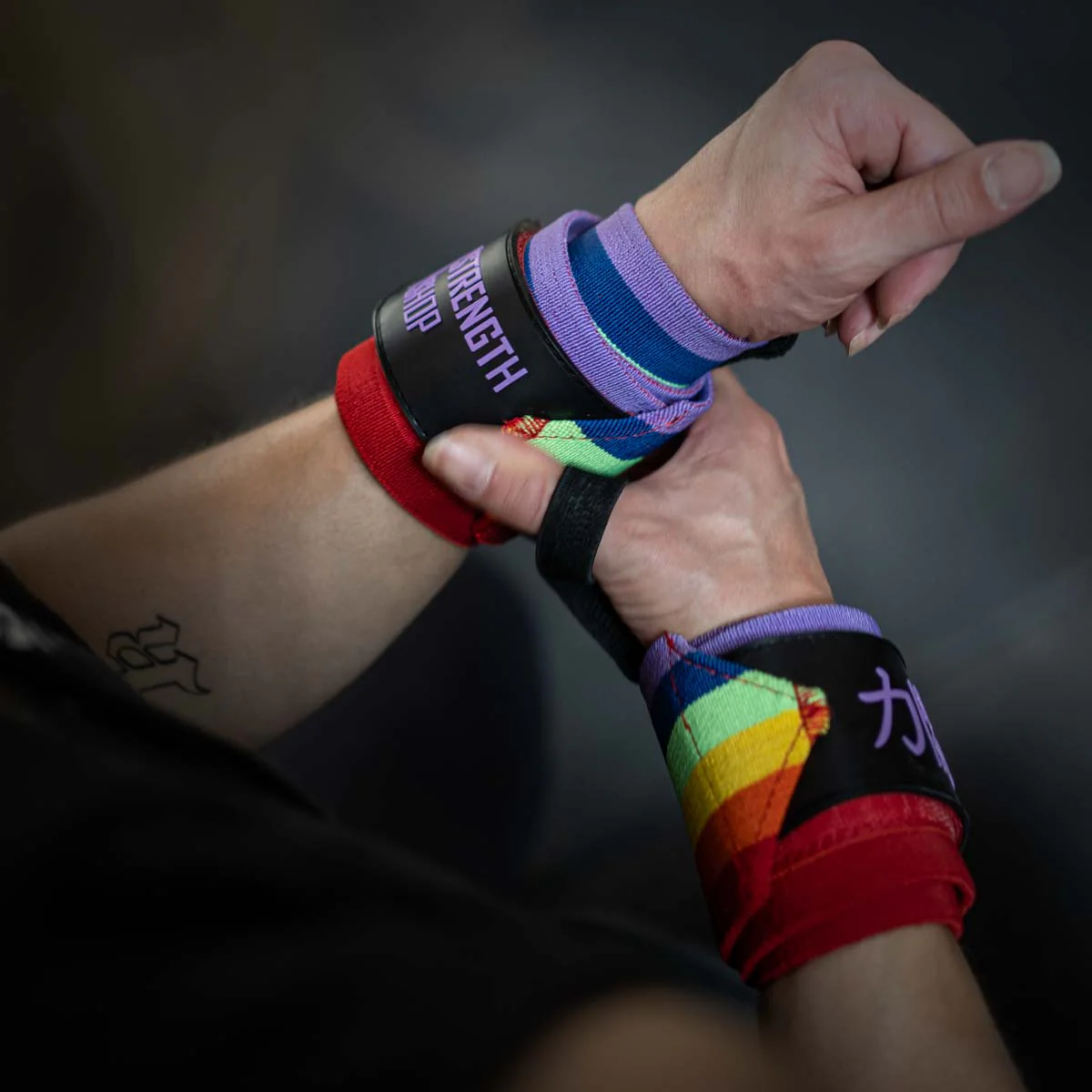 Heavy Wrist Wraps, Rainbow - IPF Approved - Image 5