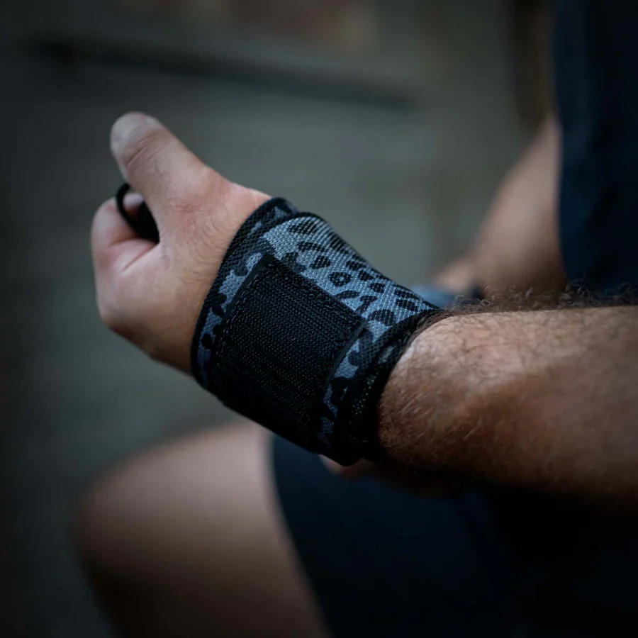Light Wrist Wraps - Dark Leo Print – 30cm/60cm - Image 6