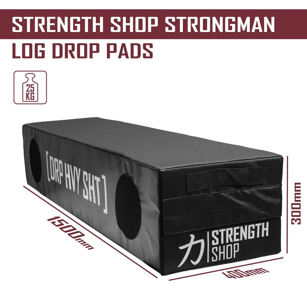 Strongman Log Drop Pads, Pair - Image 3