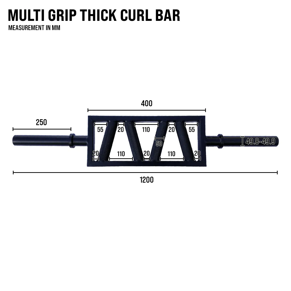 Multi Grip Thick Curl Bar - Image 6