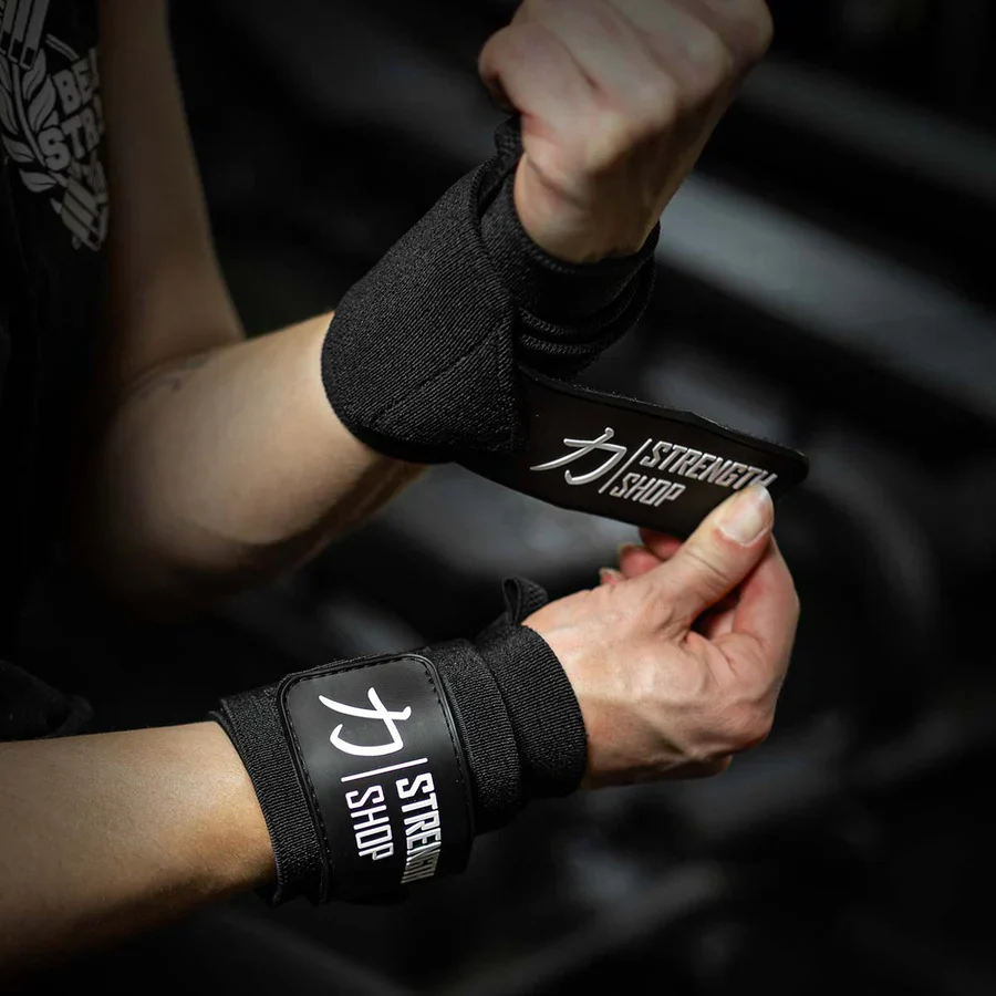 Black Wrist Wraps, Light - 30cm/60cm - Image 10