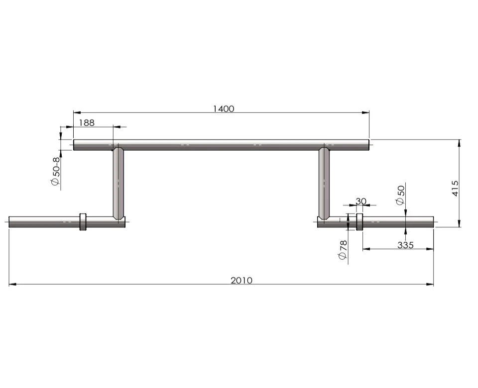 Olympic Cambered Bar - 25KG - Image 3
