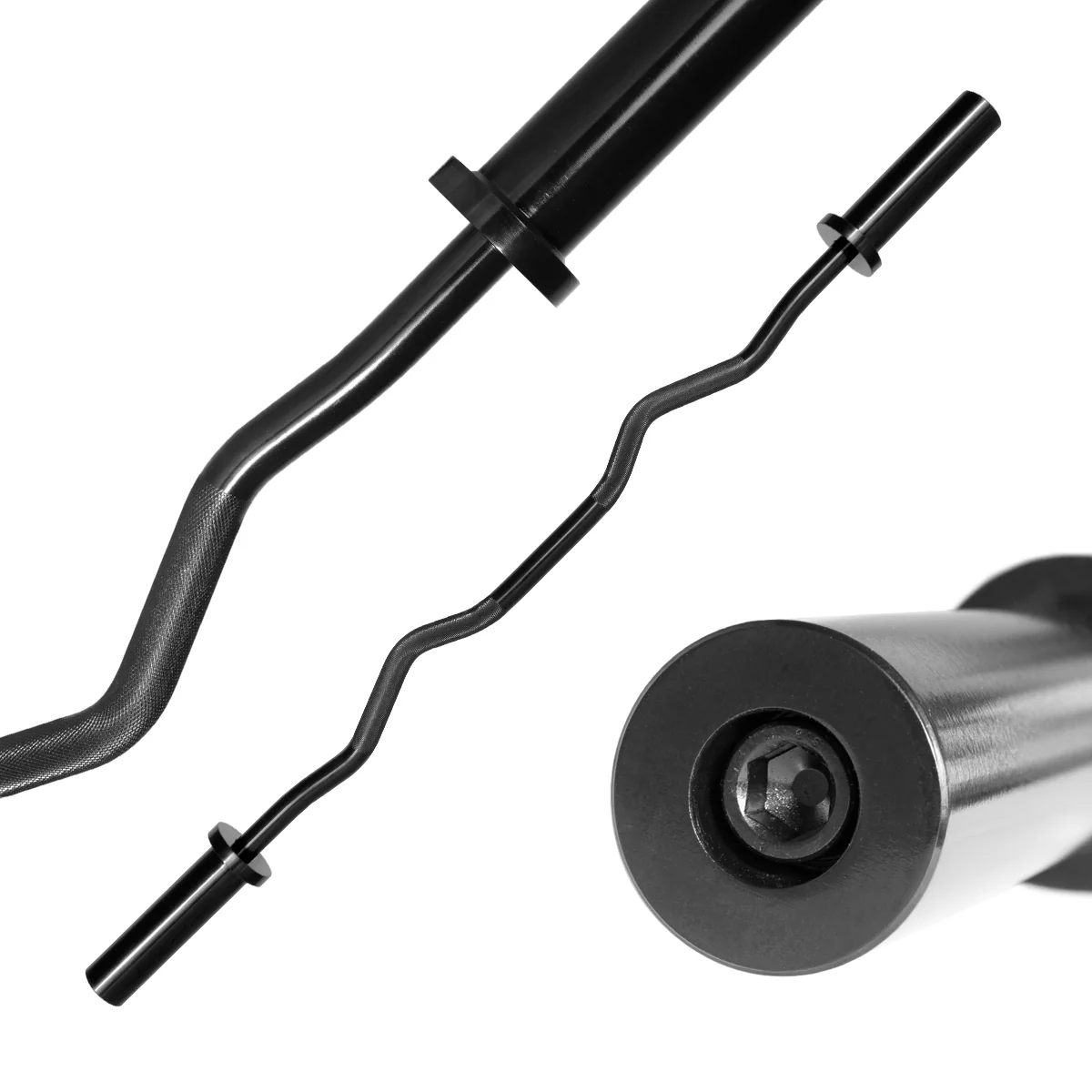 EZ Olympic Curl Bar, 6.7KG - E-Coat