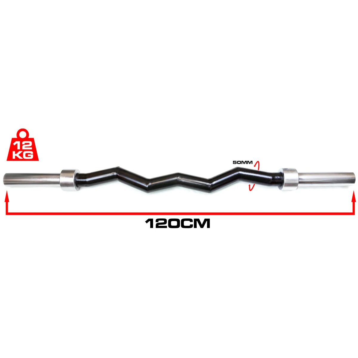 Thick EZ Olympic Curl Bar - 50MM - Image 3
