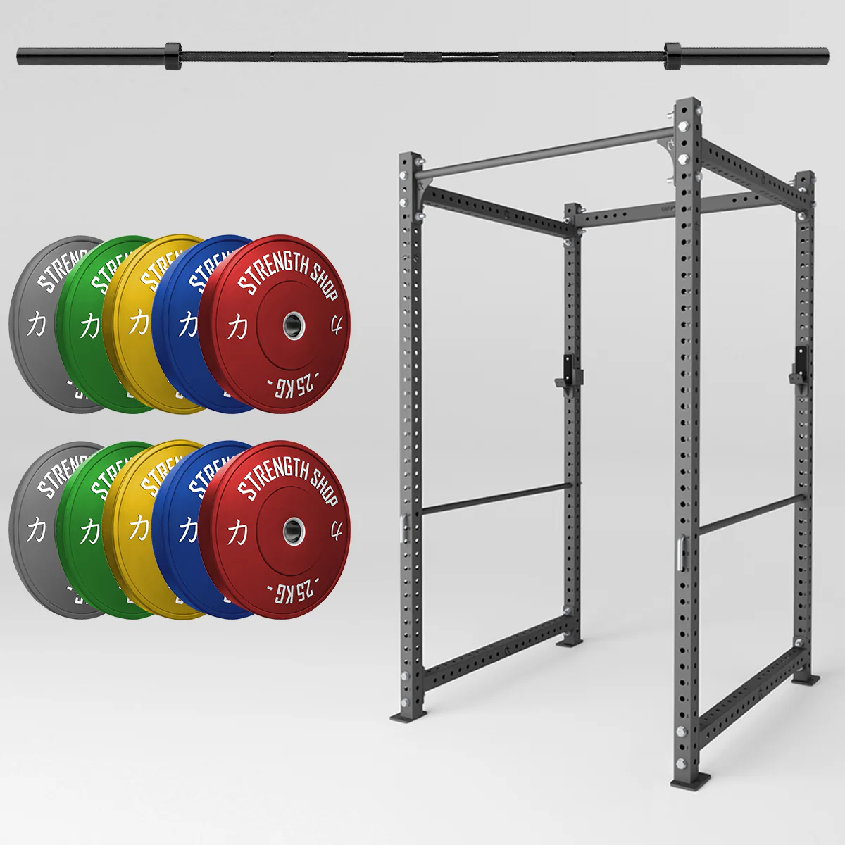 Original MRR Strength Bundle – Rack, Plates & Barbell