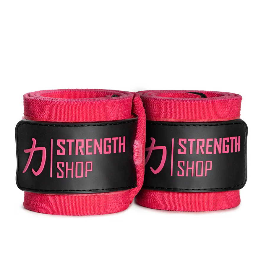 Pink Wrist Wraps, Light, 30cm/60cm - Image 6