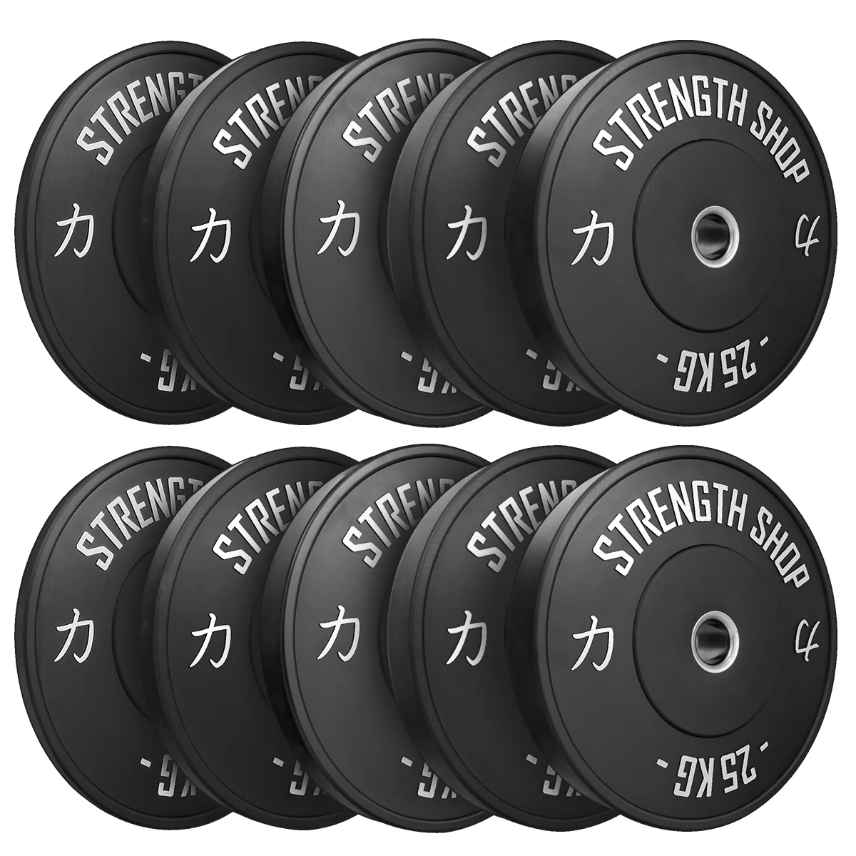 Riot Bumper Plates 2.0 – Black, 5kg-25kg or 150kg Set - Image 6