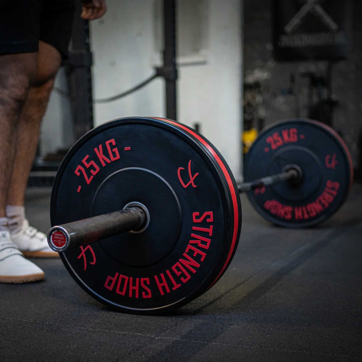 Rubber Bumper Plates w/ Colour Coded Stripe, 5kg-25kg or 150kg Set - Image 9
