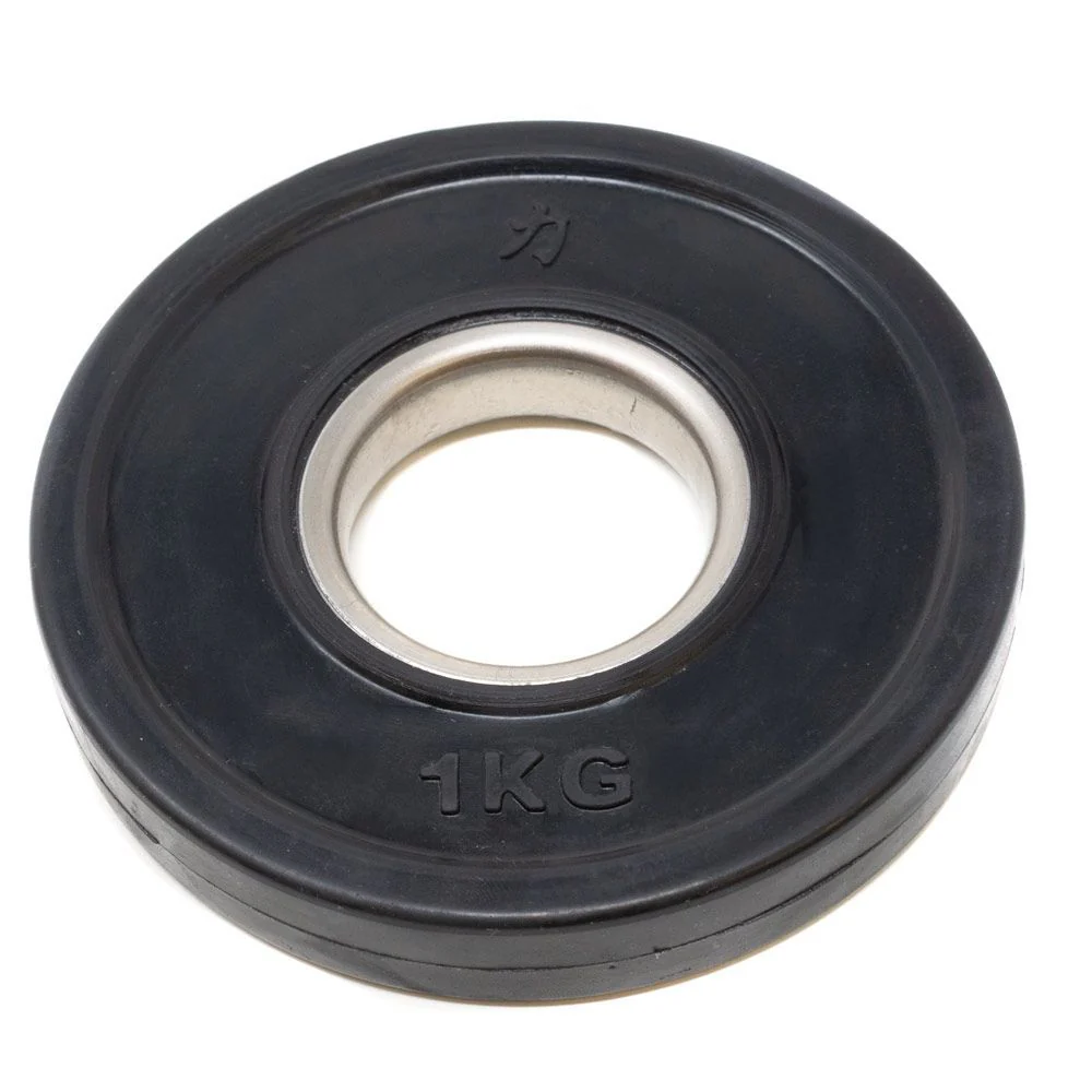 Rubber Coated Plates - Black, 1.25kg-5kg - Image 3
