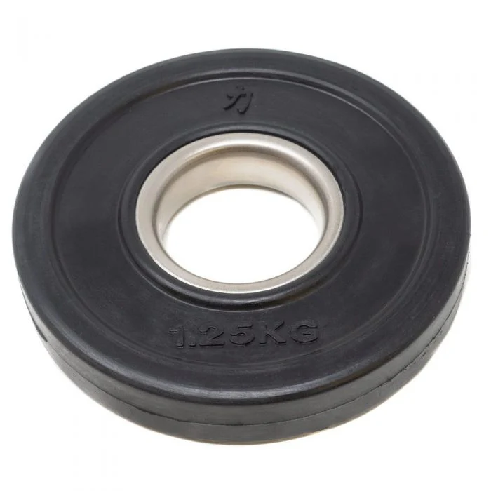 Rubber Coated Plates - Black, 1.25kg-5kg - Image 4