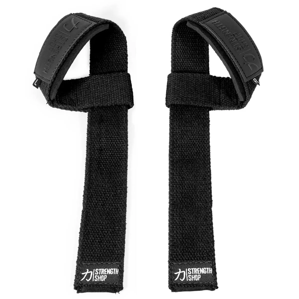 Stealth Black PRO Lifting Straps, 50cm or 65cm - Image 4