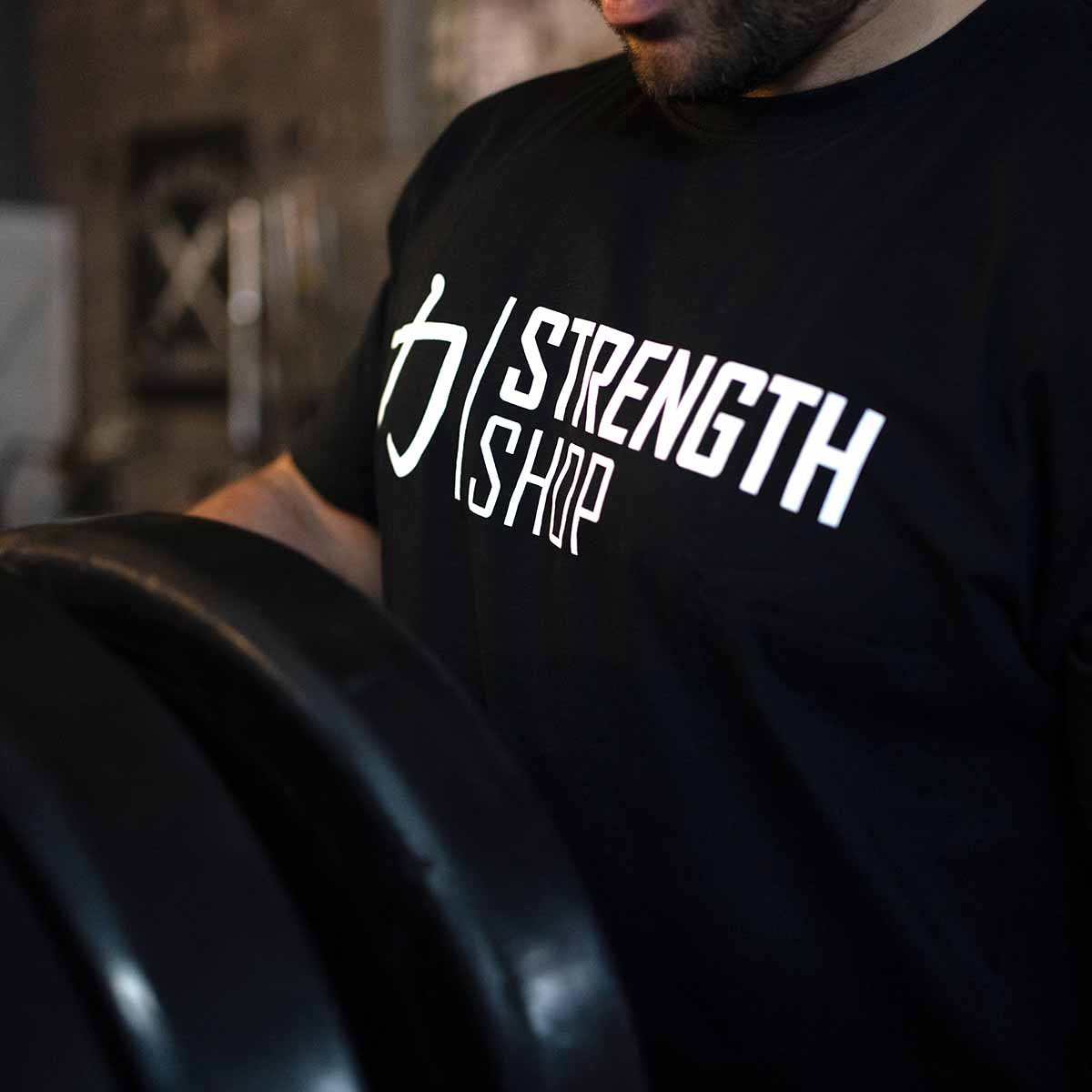 Strength Wear Logo T-Shirt V3 – Black - Image 3