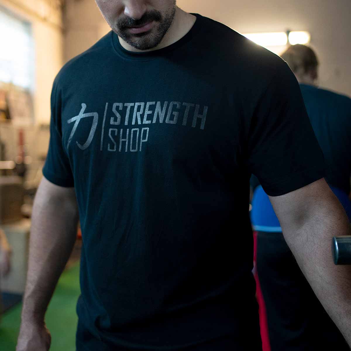 Strength Wear Logo T-Shirt V3 – All Black - Image 4