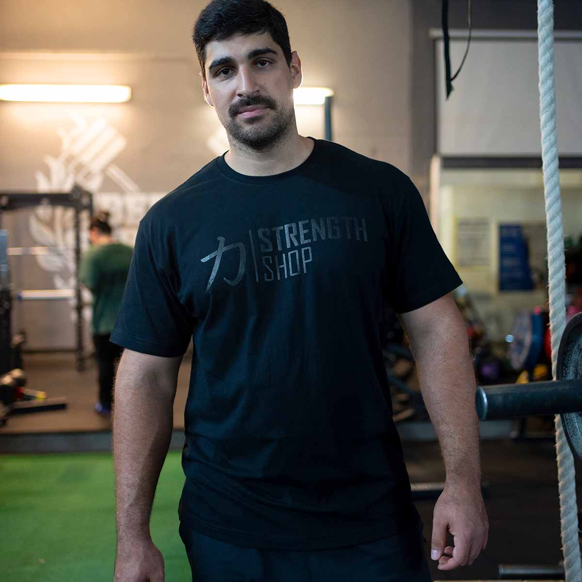 Strength Wear Logo T-Shirt V3 – All Black - Image 5
