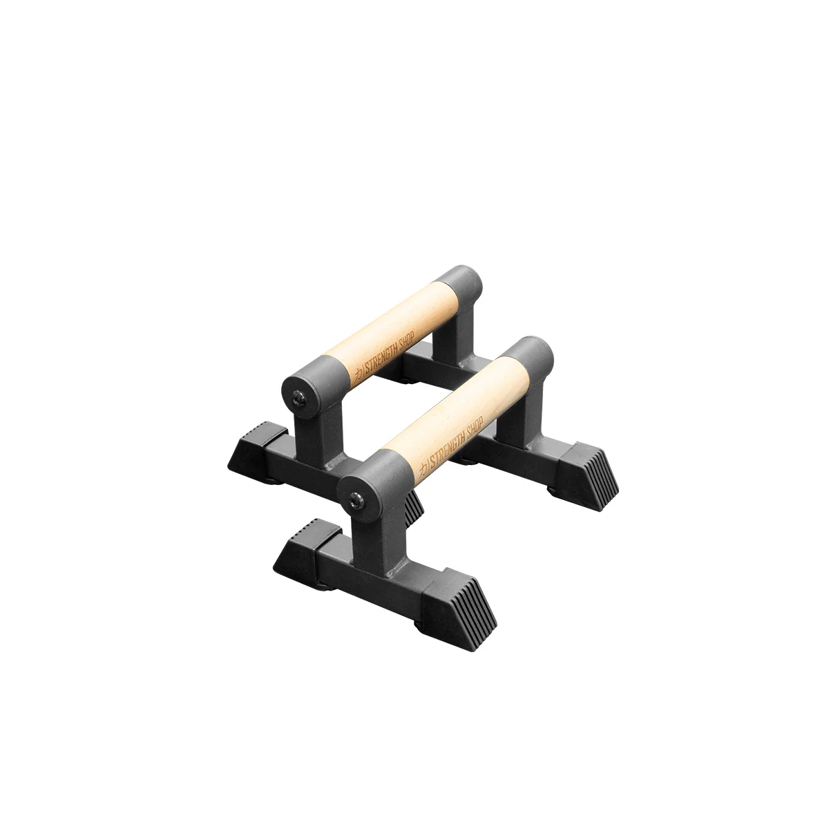 Wooden Grip Parallettes - 3 Sizes, Steel Base - Image 5